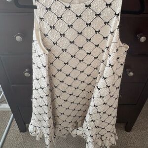 Size Small Mable White Flowy Sleeveless Shift Dress